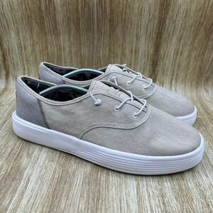 Hey Dude Shoes Conway Craft Men's Size 13 White Linen Slip On Shoes‎ Casual